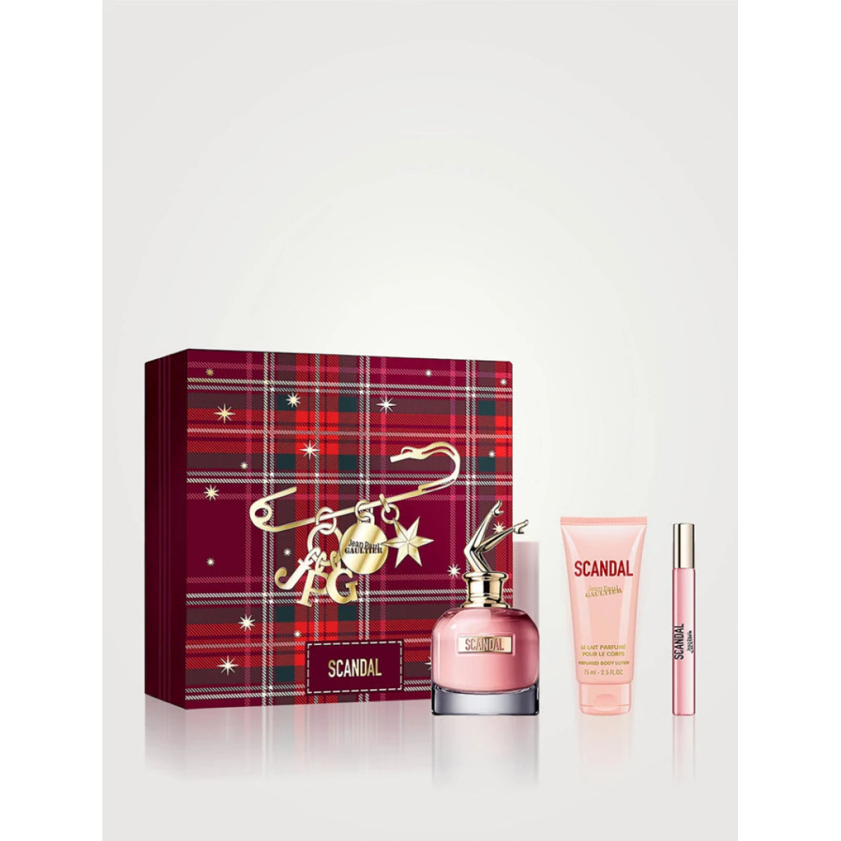 Jean Paul Gaultier Scandal Gift Set: EDP 80ml, Body Lotion 75ml & Mini EDP 10ml