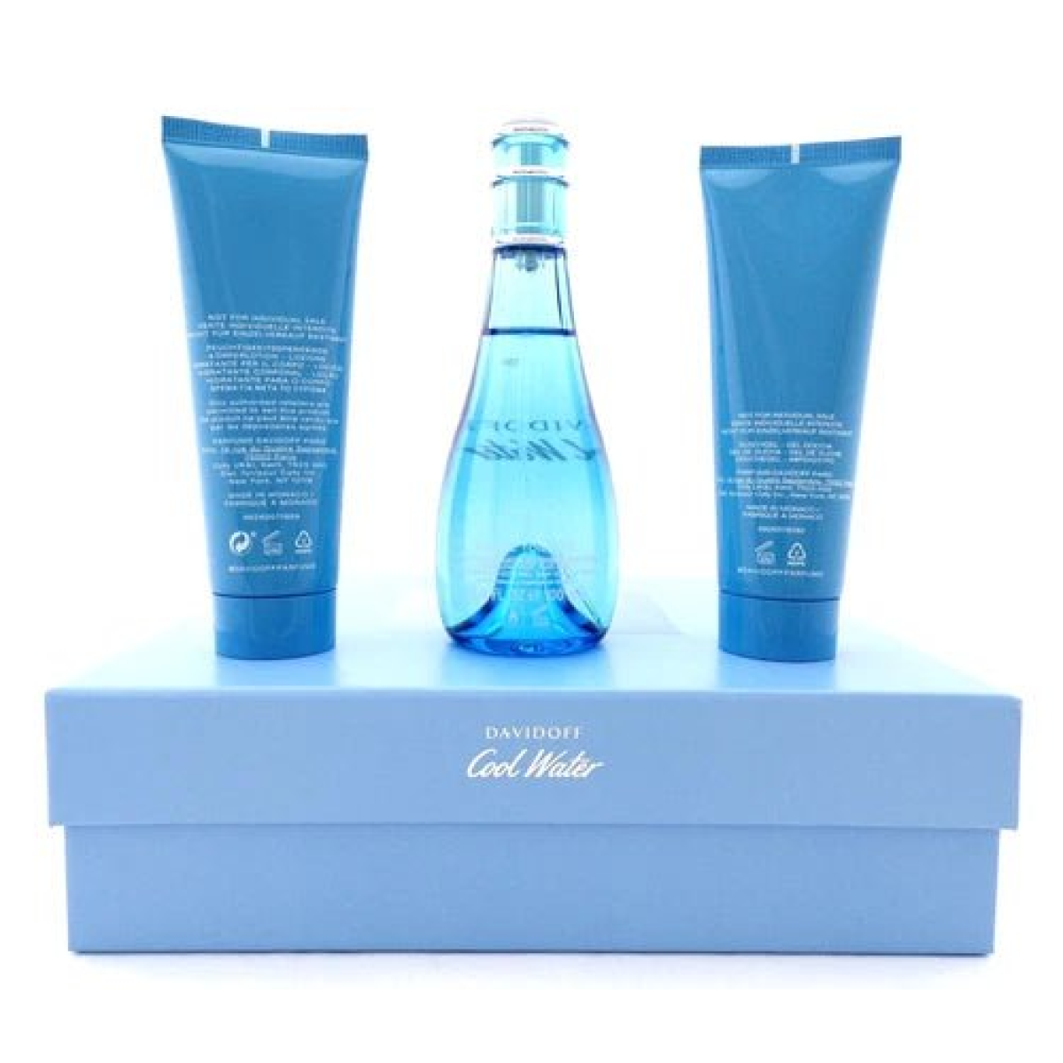 Davidoff Cool Water Gift Set: 100ml EDT, 75ml Body Lotion & 75ml Shower Gel