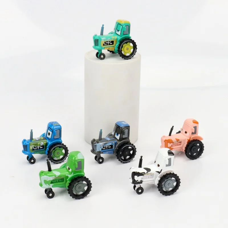 Original Disney Pixar Cars Cow Tractor Mini Metal Die Casting 1:55 Car Toys for Boys Christmas Gift