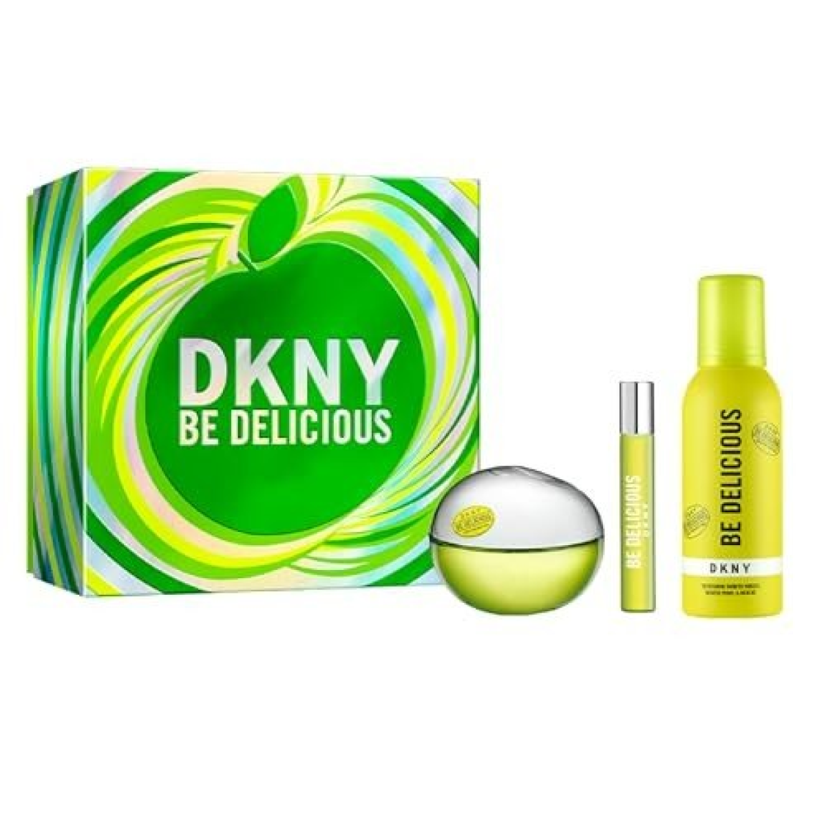 DKNY Be Delicious Gift Set: 100ml EDP, 15ml EDP & 150ml Shimmer Mist (HTML)