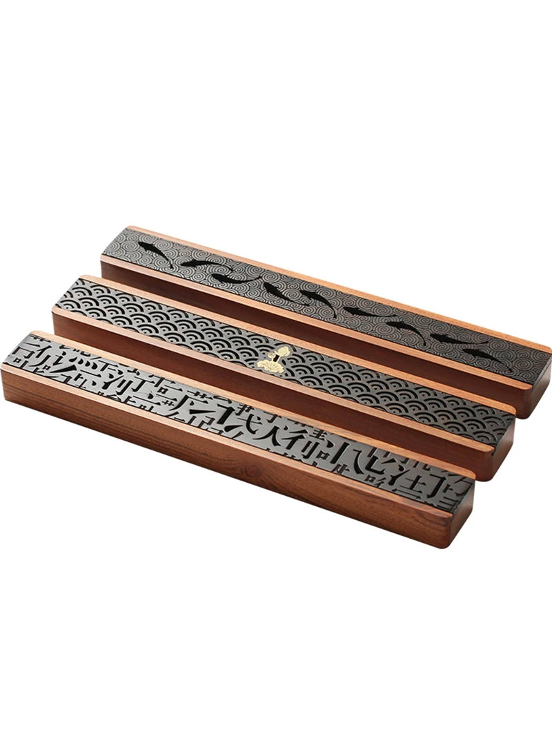 Antique Wooden Incense Box - Portable Design for Aromatic Relaxation