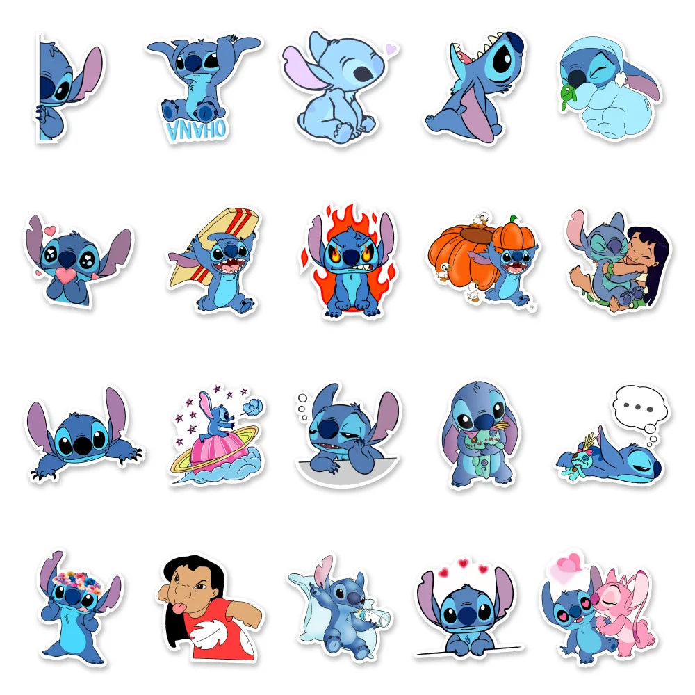 MINISO Disney Cartoon Stickers - Waterproof Fun Decals for DIY Projects