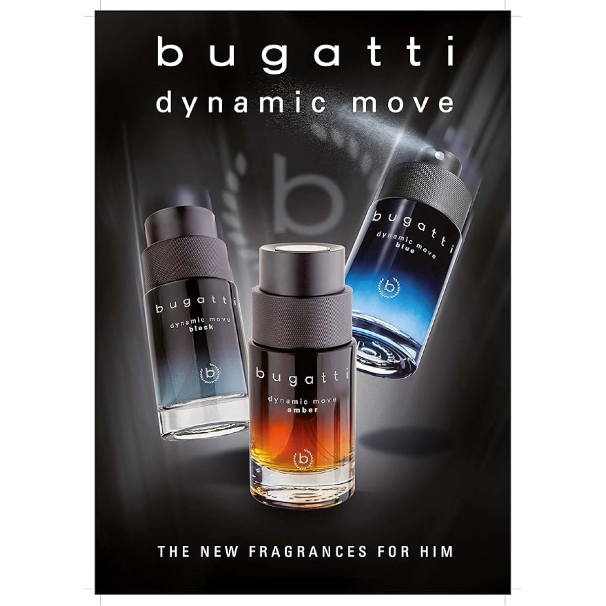 Bugatti Dynamic Move Black Eau de Toilette Spray 100ml (HTML)
