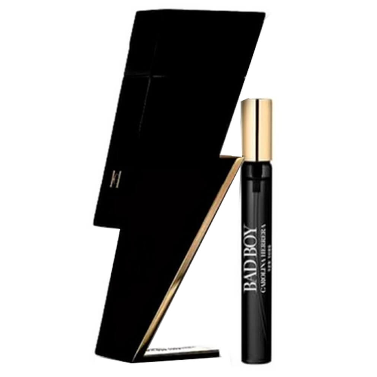 Carolina Herrera Bad Boy Gift Set: 100ml EDT, 100ml Shower Gel & 10ml EDT (HTML)