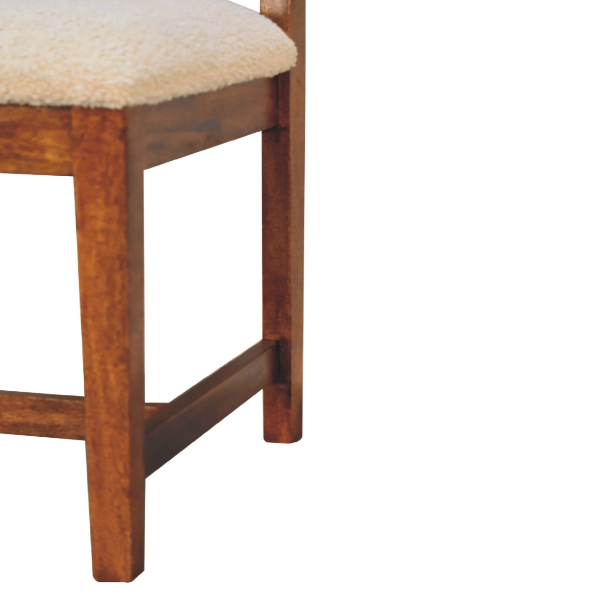 Artisan Furniture Cream Rattan Chair, Upholstered, Brown & Cream