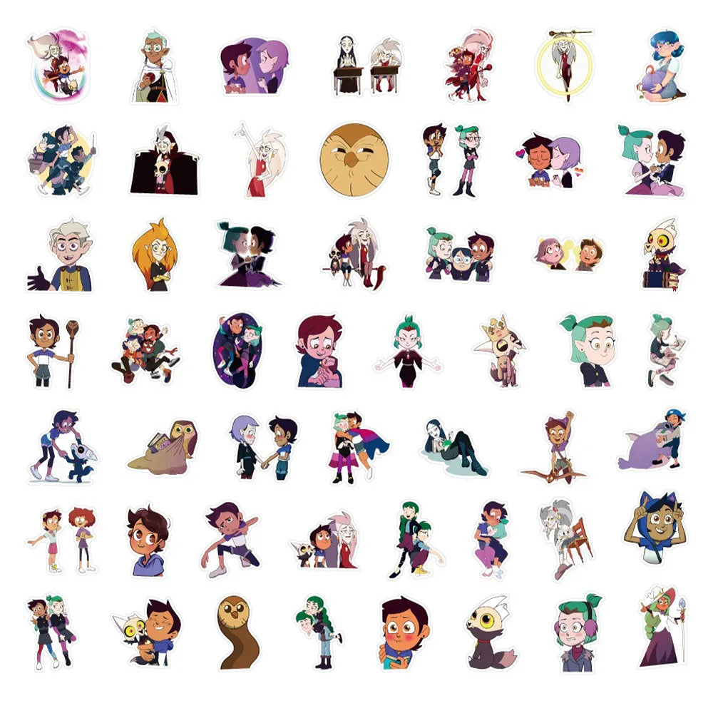 MINISO Disney Anime Stickers - Waterproof Cartoon Decals for DIY Projects