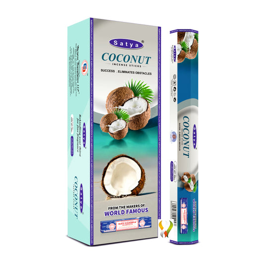 Satya Coconut  Hexa - 120 Sticks