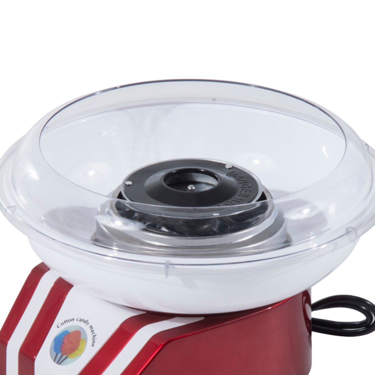 Candy Floss Machine, 450W-Red/White