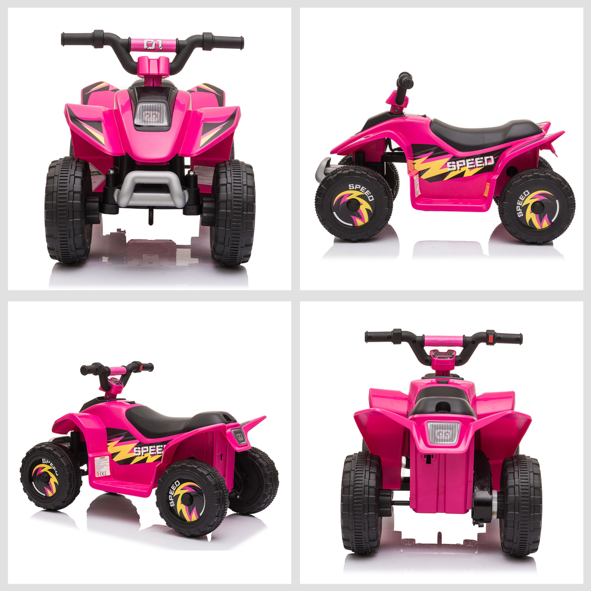6V Kids Electric Ride on Car with Big Wheels 18-36 Months Toddlers Pink