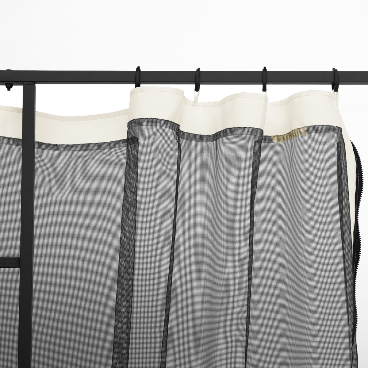 Four-Panel Gazebo Replacement Screen - Durable Polyester Mesh Protection