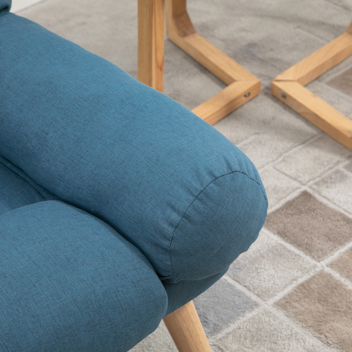 Recliner with Ottoman 3-Position Adjustable Reclining Lounger Sofa Chair