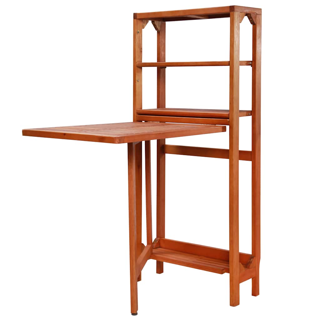 vidaXL Bistro Set | Natural wood | Solid acacia wood | 2-seater | Foldable