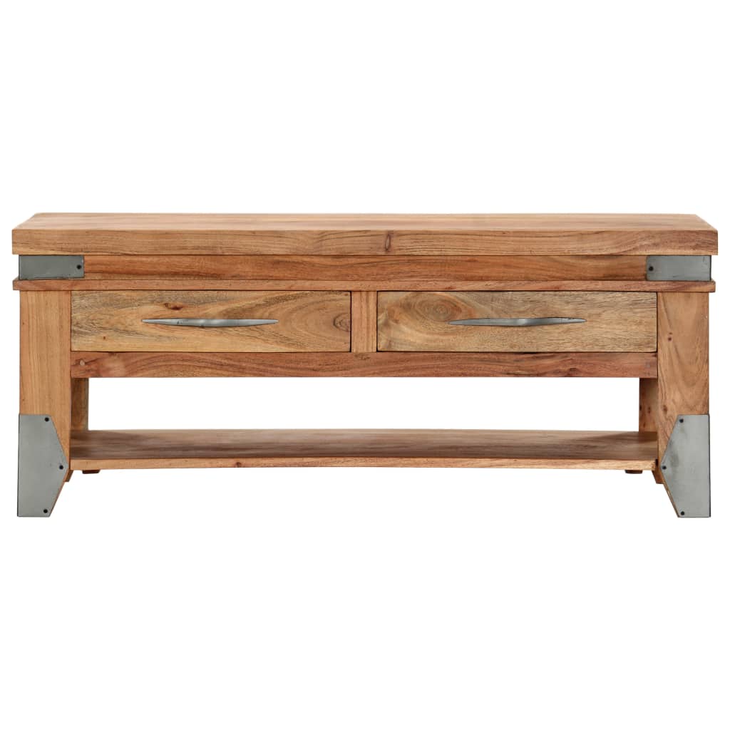 vidaXL Coffee Table 110x52x45 cm Solid Acacia Wood