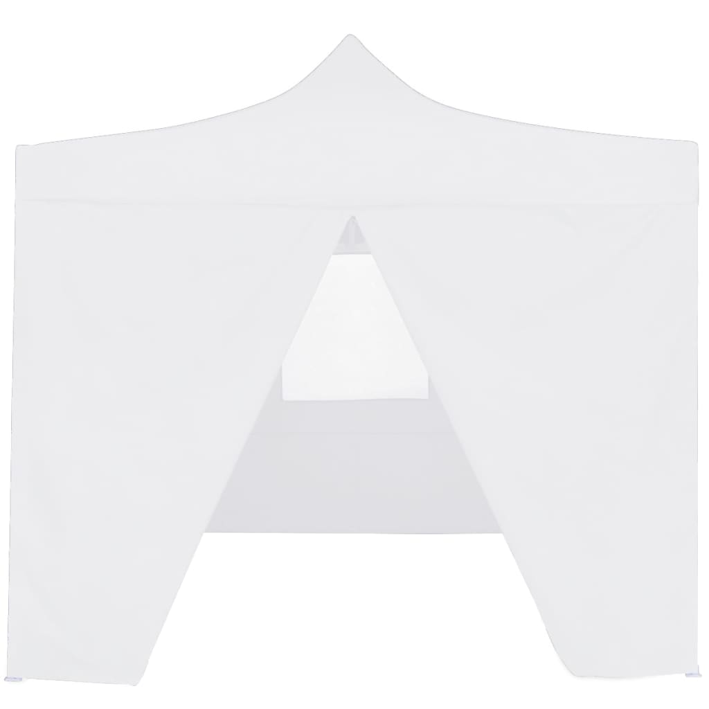 vidaXL Professional Folding Party Tent with 4 Sidewalls 3x3 m Steel White
