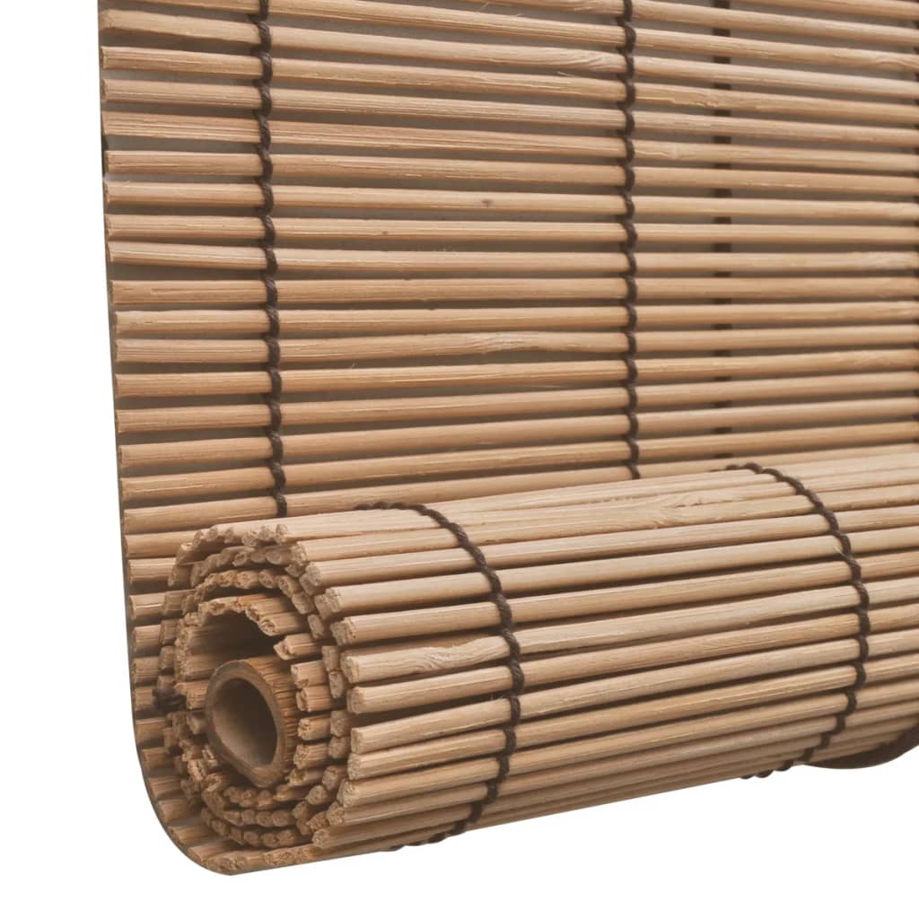 vidaXL Bamboo Roller Blinds 2 pcs 80 x 160 cm Brown