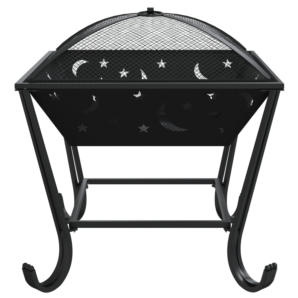 vidaXL Fire Pit with Poker 50 cm XXL Steel