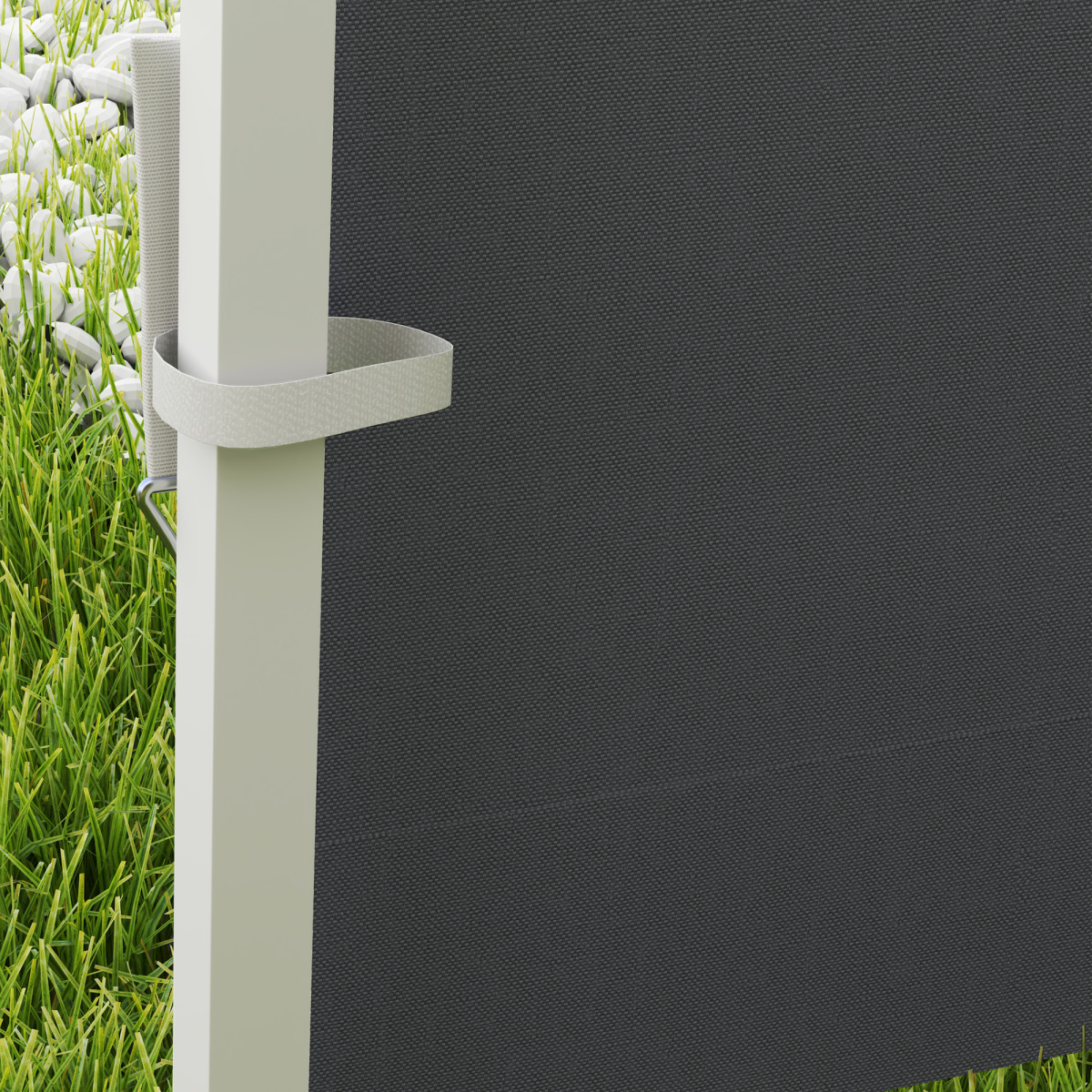 Outsunny Gazebo Replacement Exchangeable Wall Panels w/  Window, Dark Grey