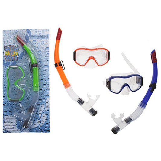 (B) Deluxe Adult Mask & Snorkel Set