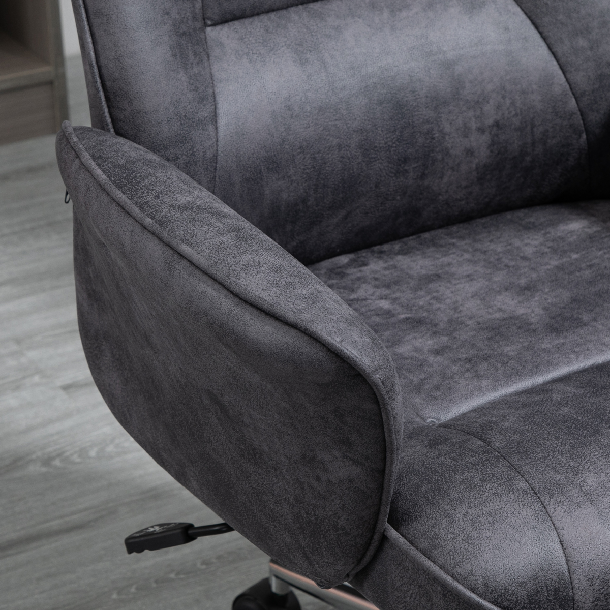 Swivel Computer Office Chair Mid Back Desk Chair for Home, Deep Grey
