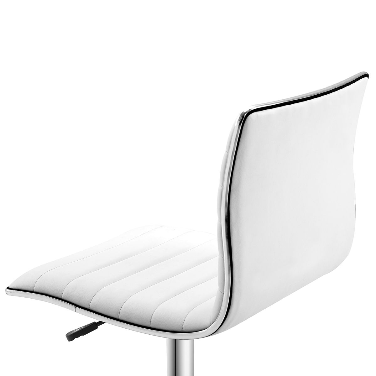 Armless Mid-Back Adjustable Office Chair  360 Swivel Ergonomic White HOMCOM