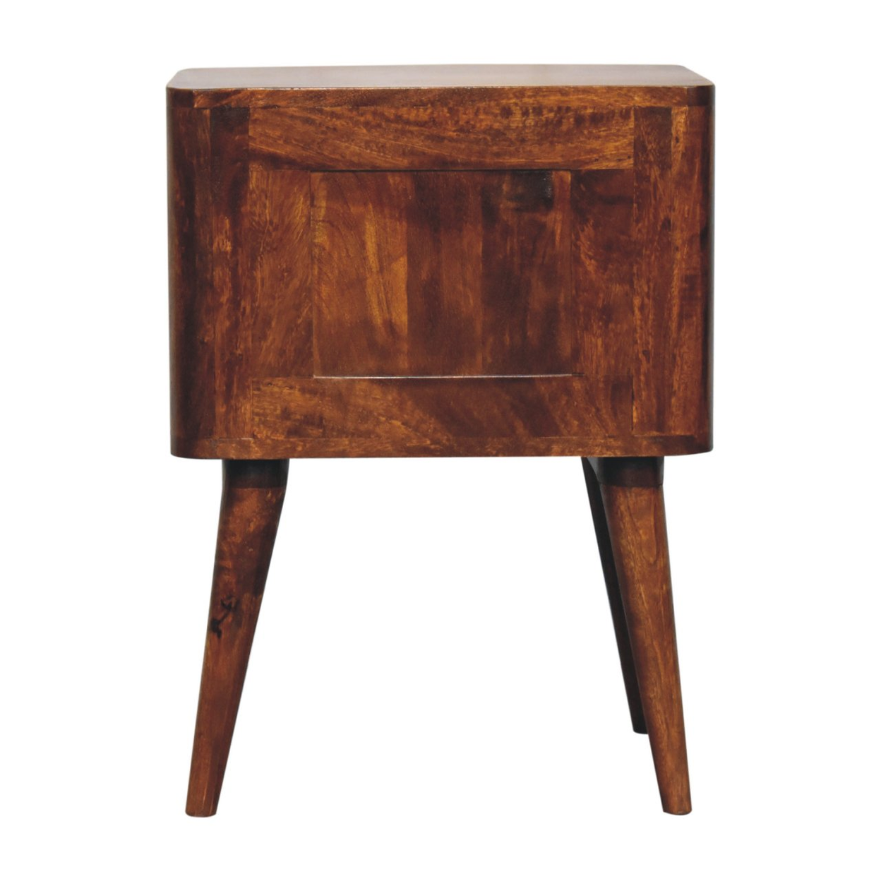 Artisan Furniture Solid Wood Bera Bedside,  2 Drawers,  Brown