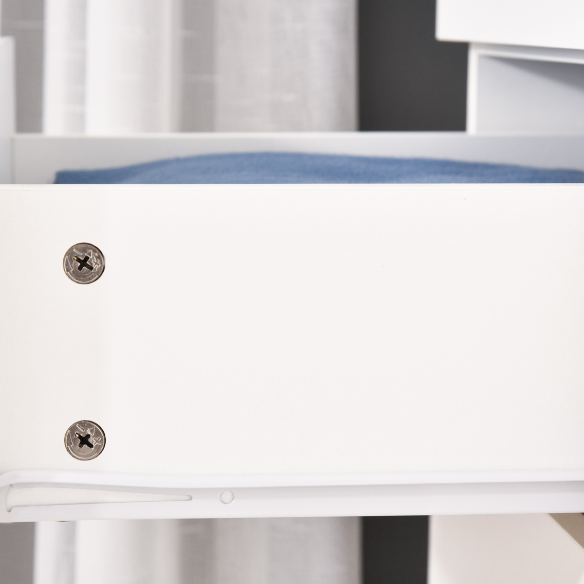 2-Door Wardrobe w/ Adjustable Shelf 3 Drawers for Bedroom, 180cm, White