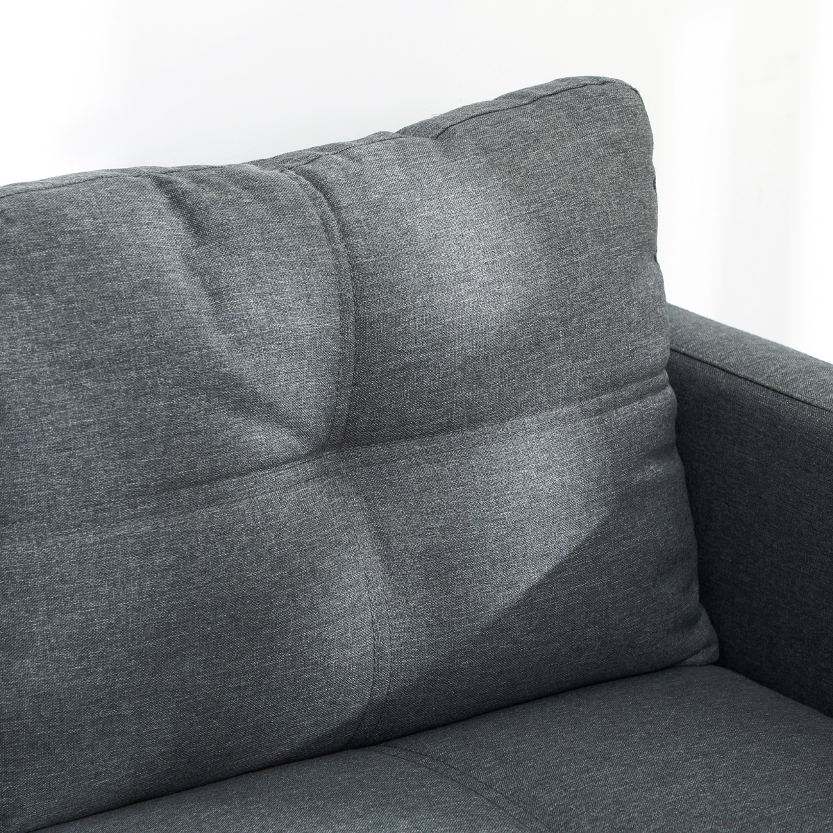 HOMCOM Modern Loveseat Sofa Upholstered 2 Seater Settee for Living Room Bedroom