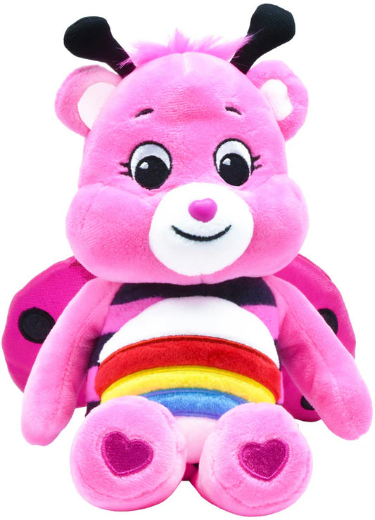 (F) Care Bears 22cm Bean Plush - Lady Bug Cheer Bear