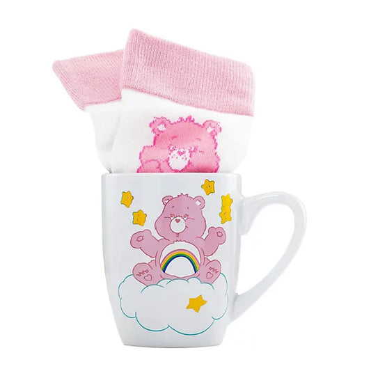 Care Bears Cheer Bear Mug and Sock Set White/Pink