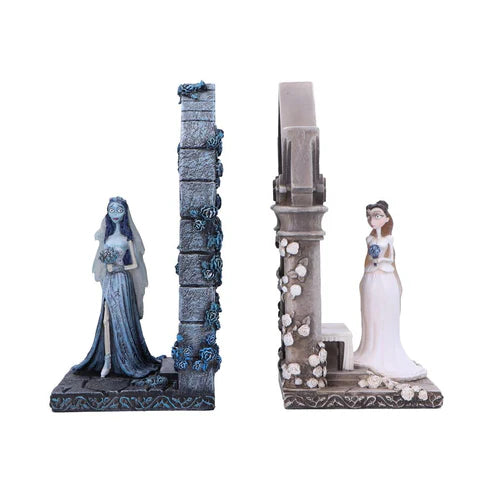 (A) Corpse Bride Emily and Victoria Bookends 19cm