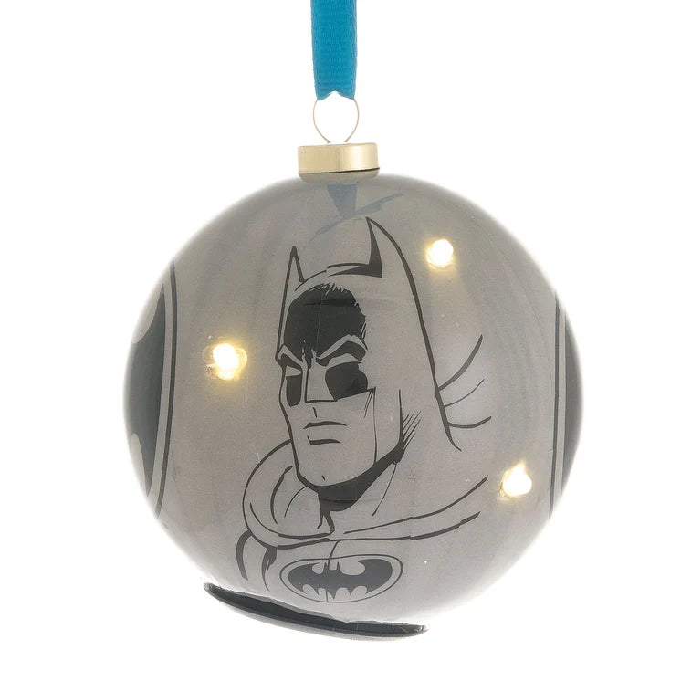DC Comic Light Up Bauble - Batman