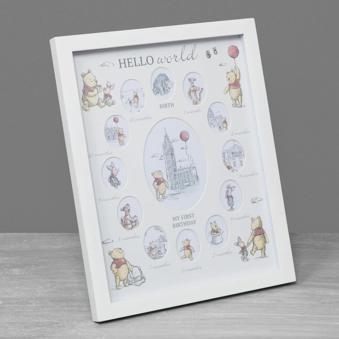 Disney Christopher Robin First Year Multi Aperture Frame
