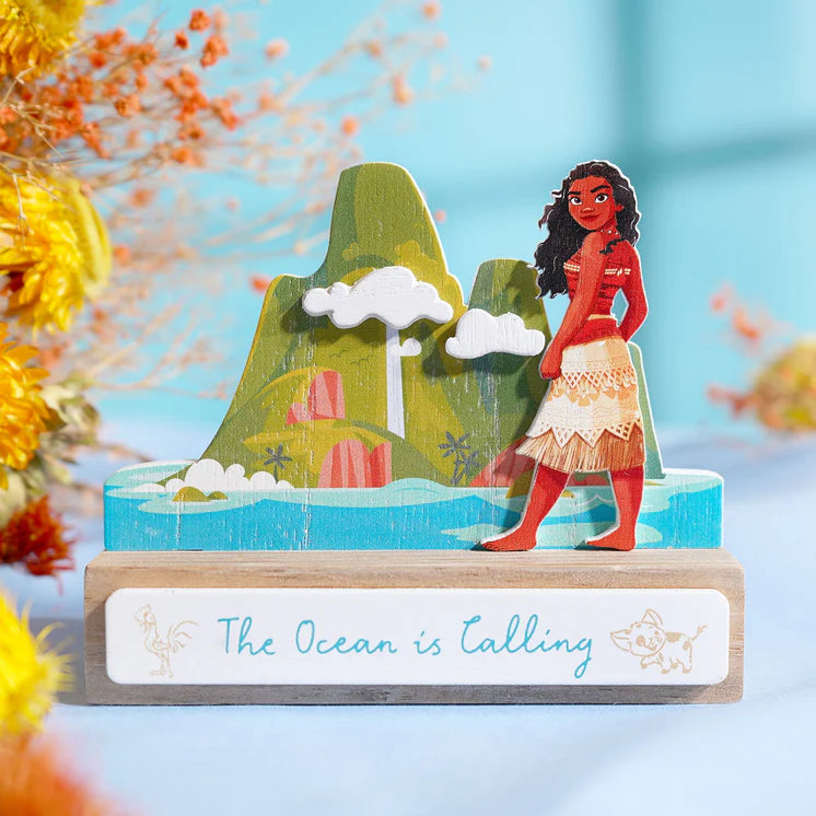 Disney Pastel Princess Mini Castle Plaque - Moana