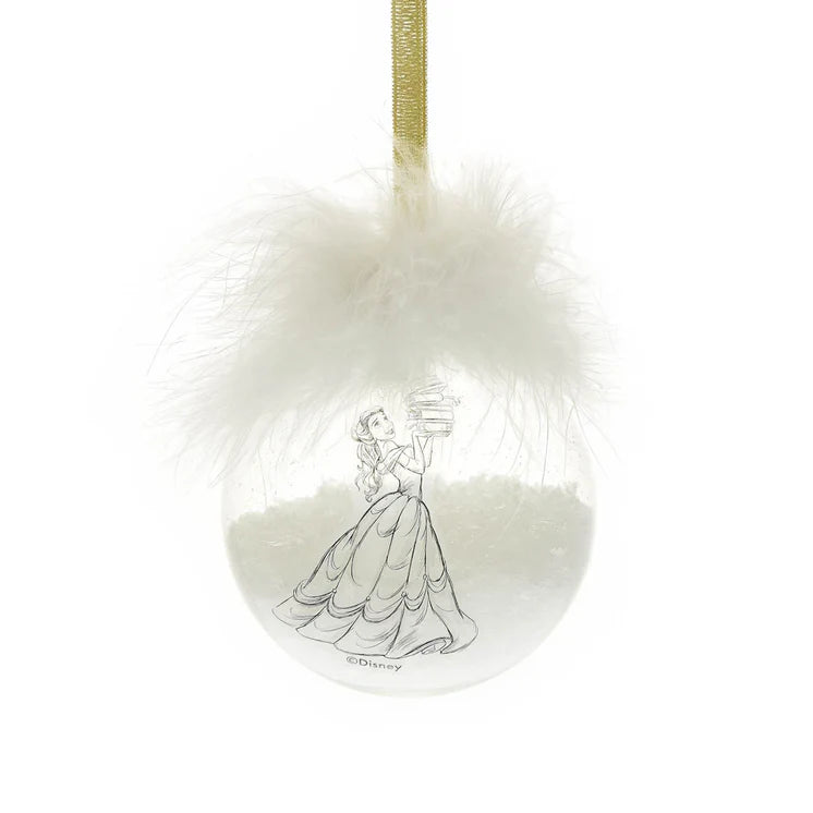 Disney Set of 2 Belle & Beast Feather Baubles