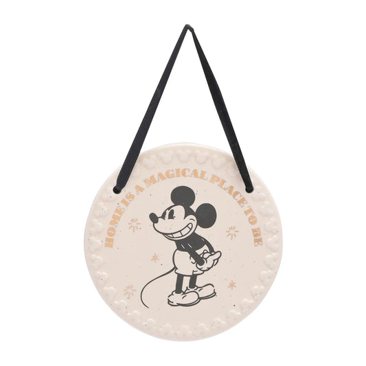 Disney Mickey Ceramic Plaque 'Home'