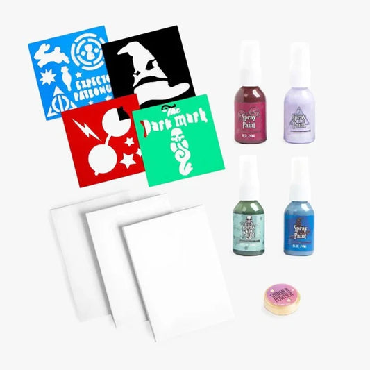 (F) Harry Potter Spray Paint Canvas Art Set Description