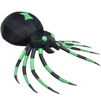 Inflatable Halloween Spider with LED Lights and Powerful Blower