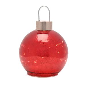 LED Bauble Ornament - Red