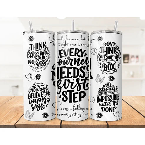 (A) Motivational 1st step tumbler