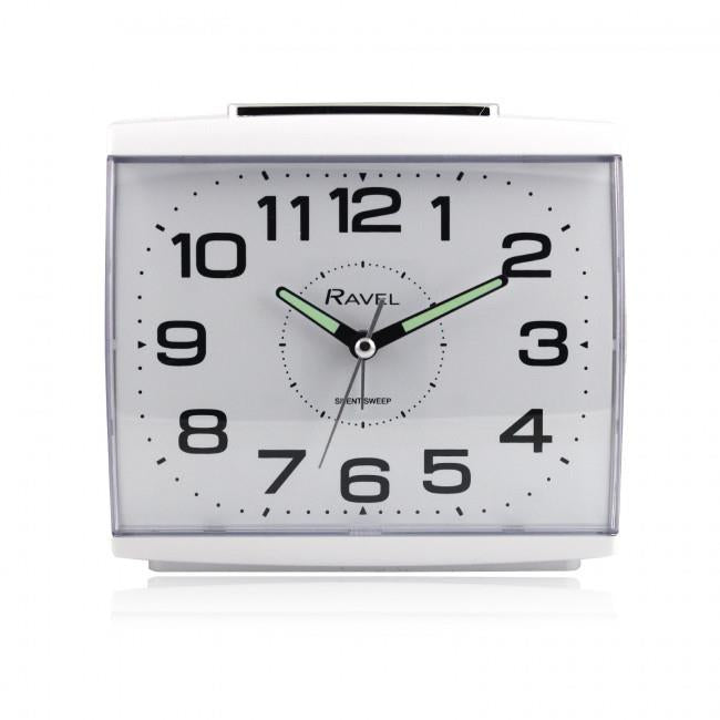 Ravel Large Square Retro Bedside Quartz Alarm Clock RC037.4