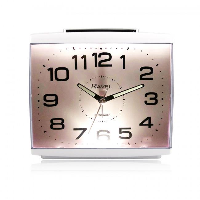 Ravel Large Square Retro Bedside Quartz Alarm Clock RC037.4