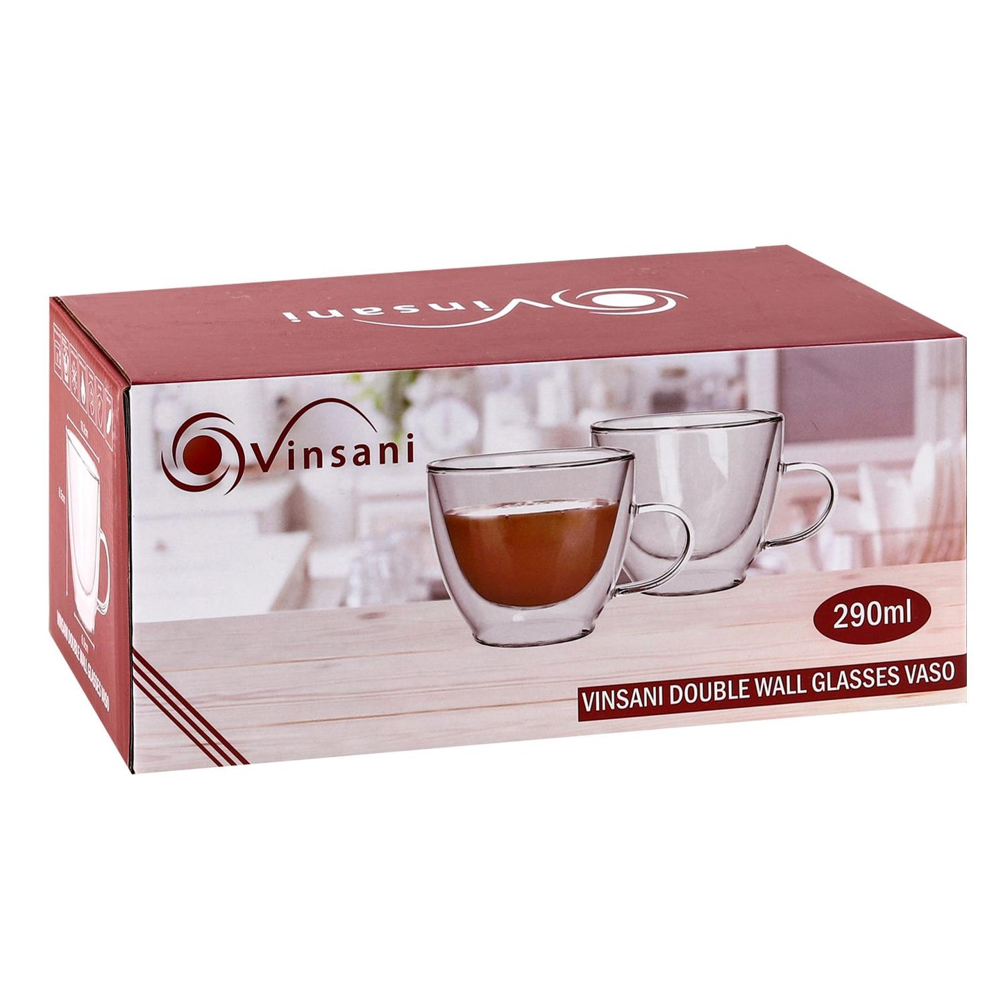 VINSANI DOUBLE WALL GLASSES VASO 1010311