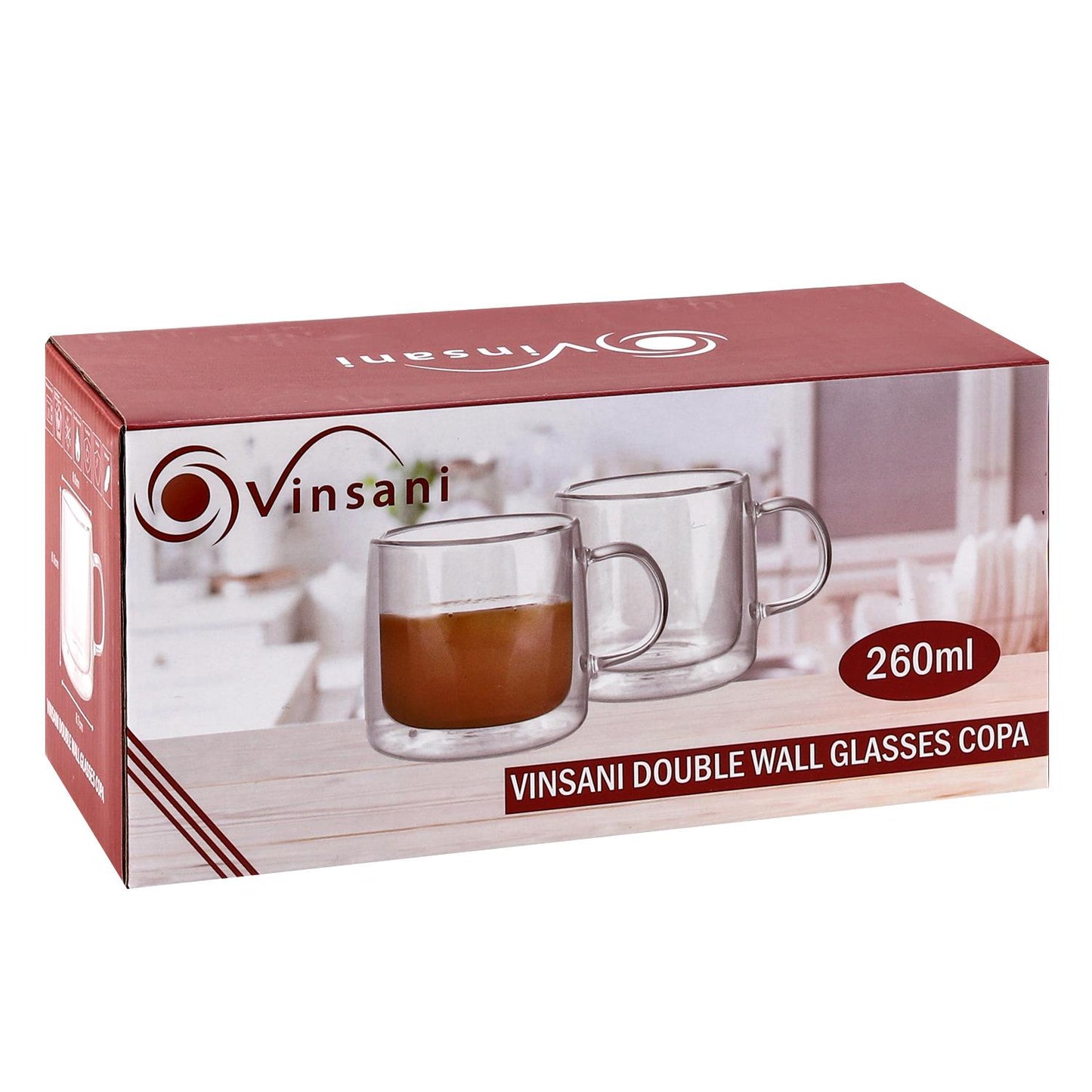 VINSANI DOUBLE WALL GLASSES COPA 1010310
