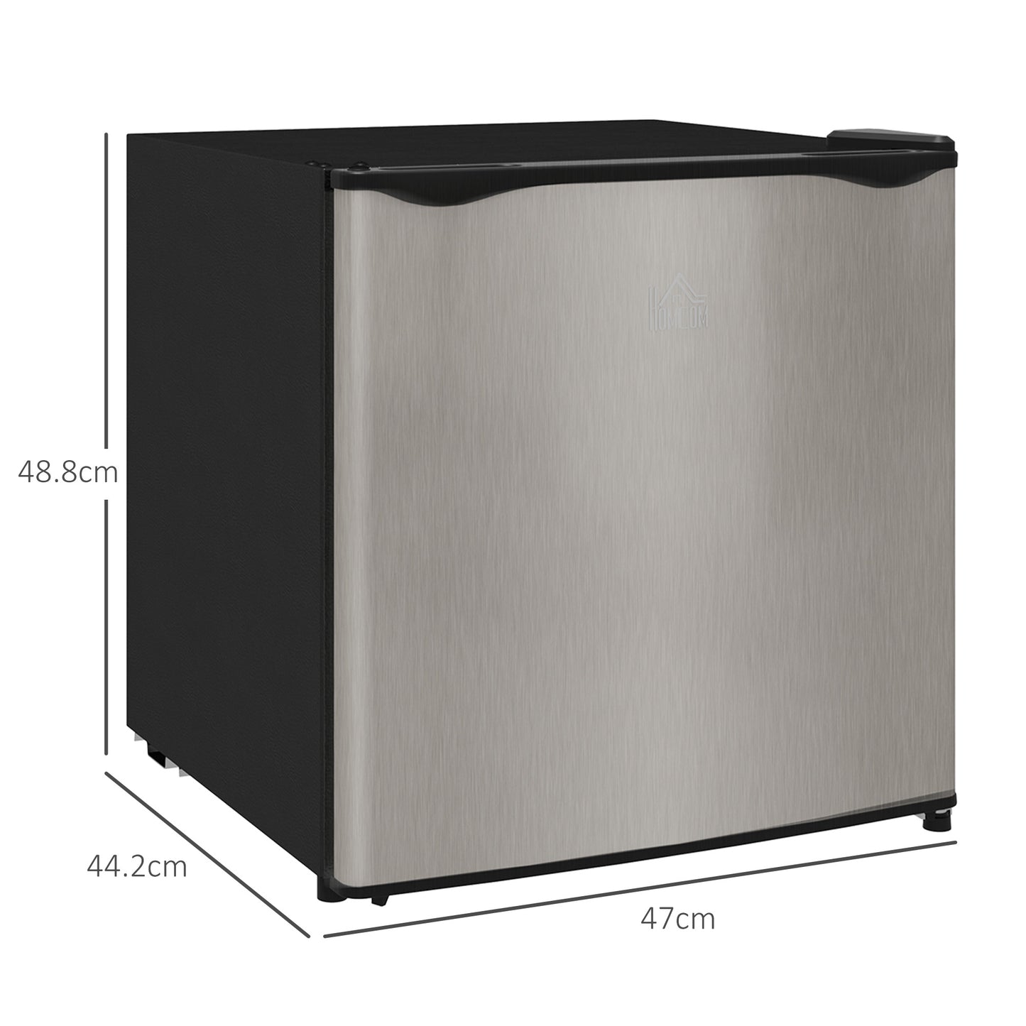 HOMCOM 35L Tabletop Freezer with Adjustable Temperature Wire Shelf Silver