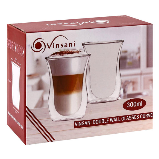 VINSANI DOUBLE WALL GLASSES CURVE 1010066