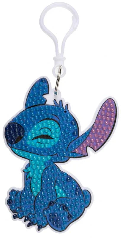 (F) Stitch Crystal Art Bag Charm