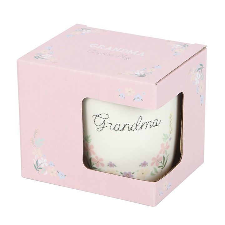 (C) Grandma Pastel Floral Mug