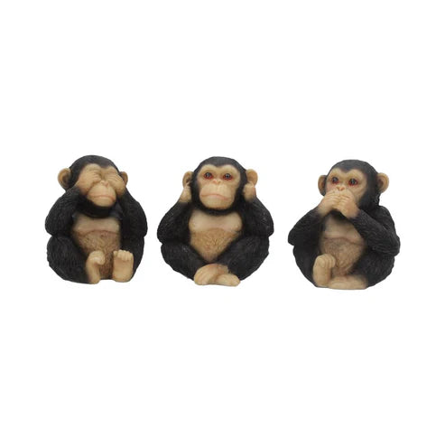(A) Three Wise Chimps 8cm