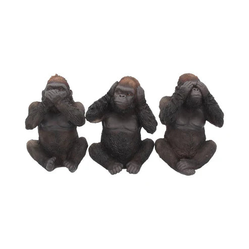 (A) Three Wise Gorillas 13cm