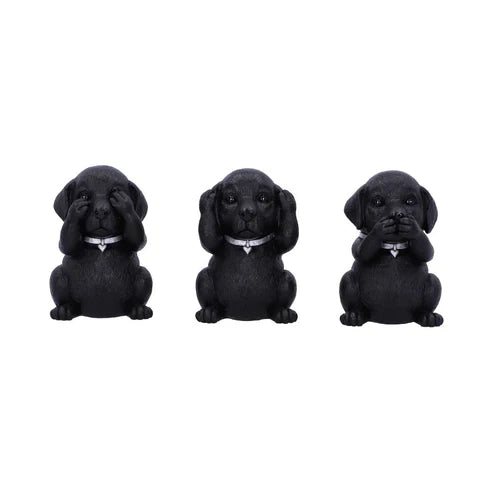 (A) Three Wise Labradors 8.5cm